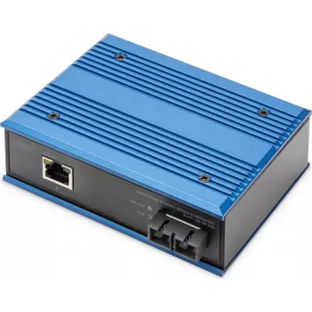 Digitus DN-652102-1 võrgumeediamuundur 1000 Mbit/s 1310 nm ühemoodiline must, sinine