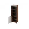 Cama 3 ALMERA Raamaturiiul 60x42x185 pähkel/kašmiir