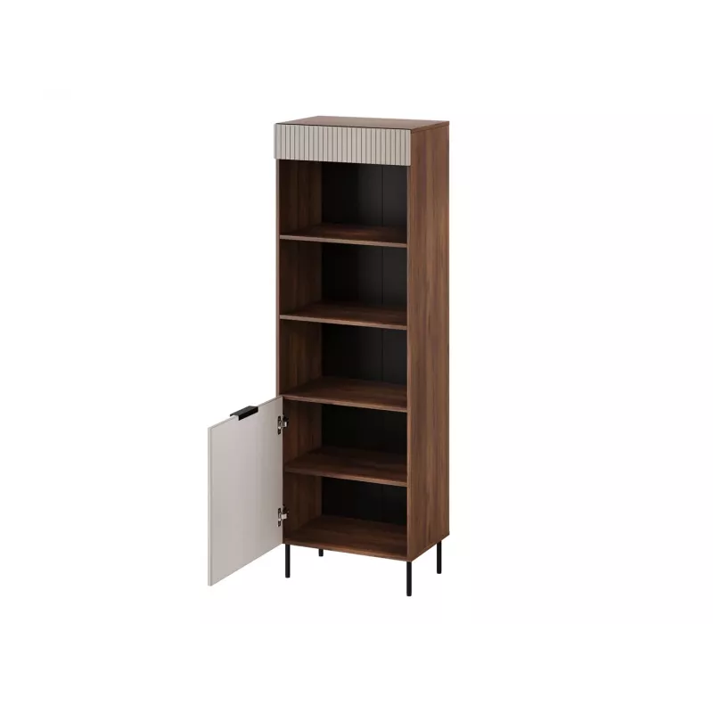 Cama 3 ALMERA Raamaturiiul 60x42x185 pähkel/kašmiir