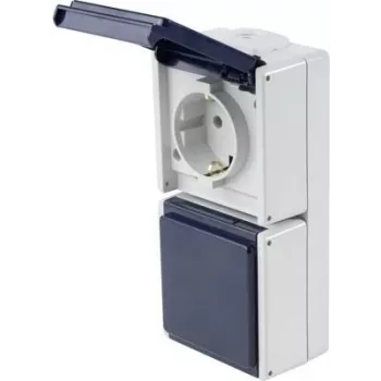as - Schwabe 62462 pealispindne pistikupesa IP54 hall (62462)