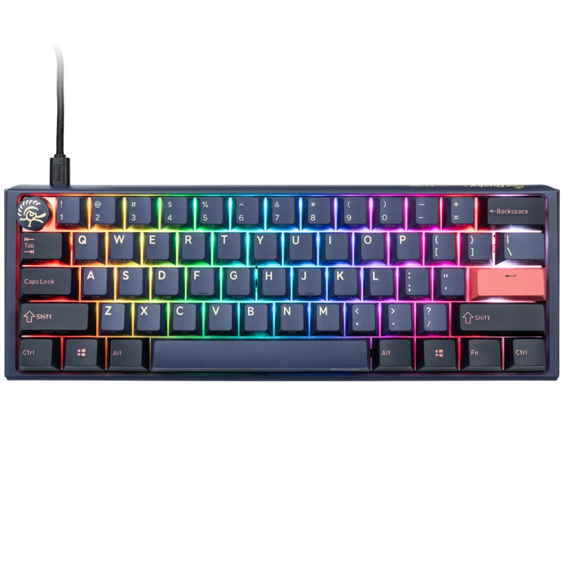 Ducky One 3 Mini klaviatuur mängimiseks USB QWERTY inglise sinine