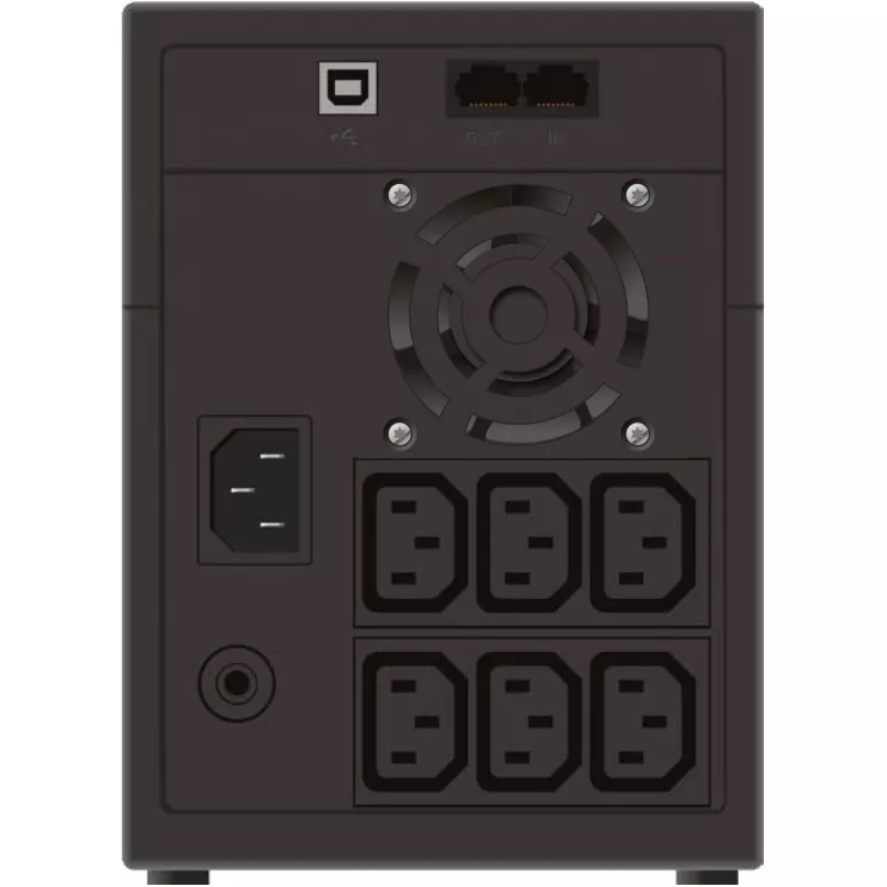 PowerWalker VI 2200 LCD/IEC katkematu toiteallikas (UPS) Liin-interaktiivne 2,2 kVA 1200 W 6 vahelduvvoolu pistikupesa