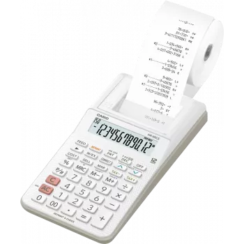 CASIO lauaarvuti trükkiv kalkulaator HR-8RCE-WE valge