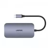 UNITEK D1071A liidesejaotur USB 3.0 SuperSpeed 5 Gb/s hõbedane