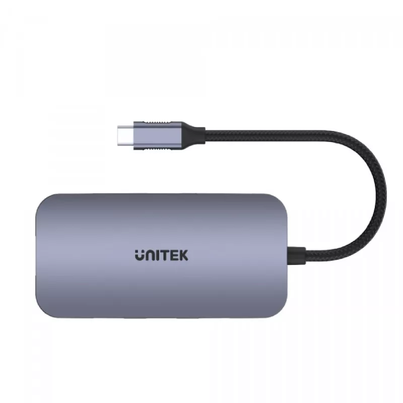 UNITEK D1071A liidesejaotur USB 3.0 SuperSpeed 5 Gb/s hõbedane