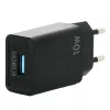 Mobilis – toiteplokk – kiirlaadimine – 10,5 W – QC (USB) – must – Euroopa (001360)
