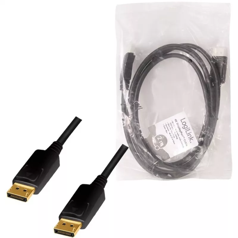 DisplayPorti kaabel LogiLink CD0101 2 m must