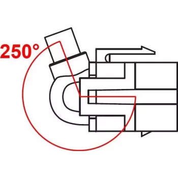 Keystone-moodul USB 5 Gbps tüüp-A emane 250° tüüp-A isasele 0,5m kaabel DeLOCK