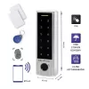 Qoltec 52448 koodlukk TITAN sõrmejäljelugejaga | RFID | BT 4.0 | kood | kaart | võtmehoidik | uksekell | IP68 | EM