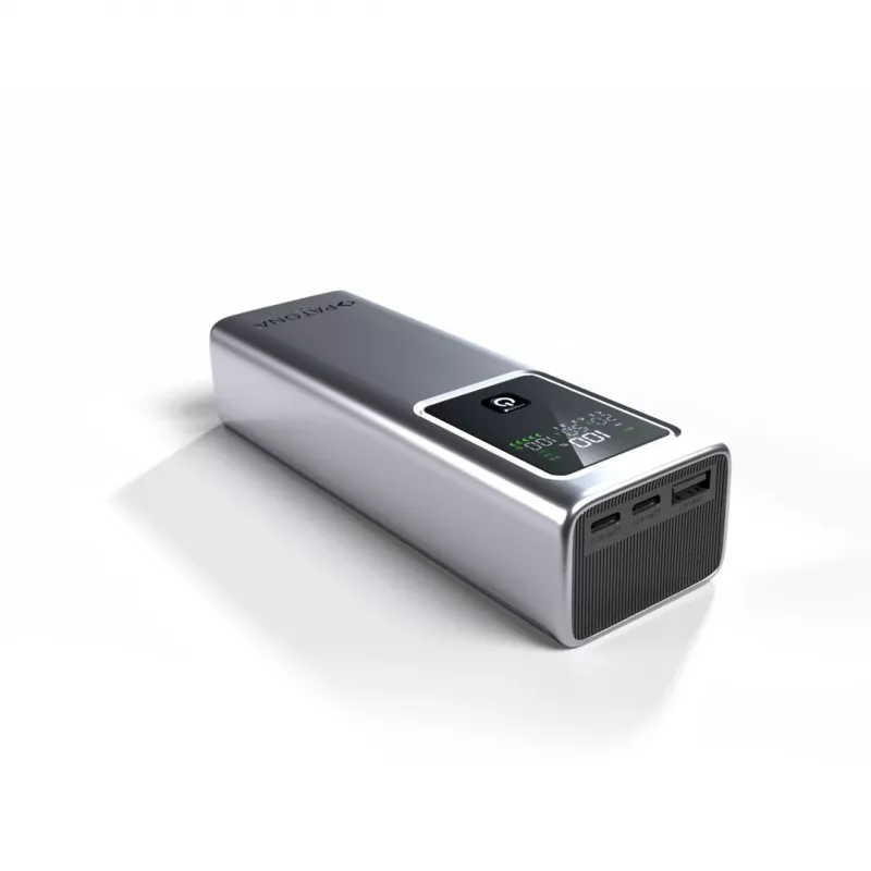 PATONA Platinum Powerbank Luxury One PD100 | 20000mAh | PD 100W | USB-C + USB-A hõbedane, must