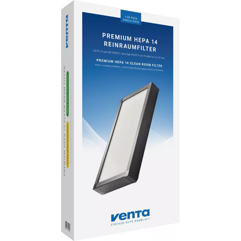 Õhupuhastusfilter VENTA PREMIUM HEPA 14 — HEPA 14, ühildub Ventaga, 1 tk