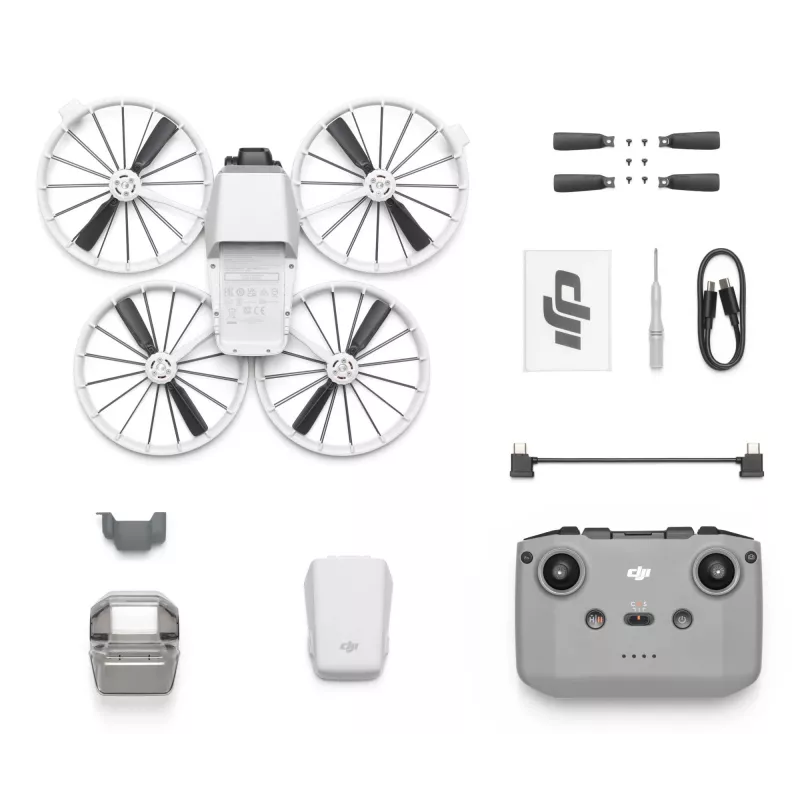 DJI Flip droon 4 rootoriga, 48 MP kaamera, 3840×2160 video, 3110 mAh aku, must/valge