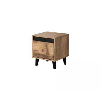 Öökapikeste komplekt cama meble NORD, 2 tk, 40×38×45 cm, tamm wotan/antratsiit, 1 sahtel, 16 mm raam
