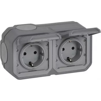 Legrand Plexo uus APWG Schuko 069742L pistikupesa 2-kohaline hall IP 44 5 (069742L)