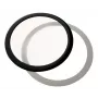 Ümmargune tolmufilter DEMCiflex 200 mm — DEMCiflex DF0496, must/valge