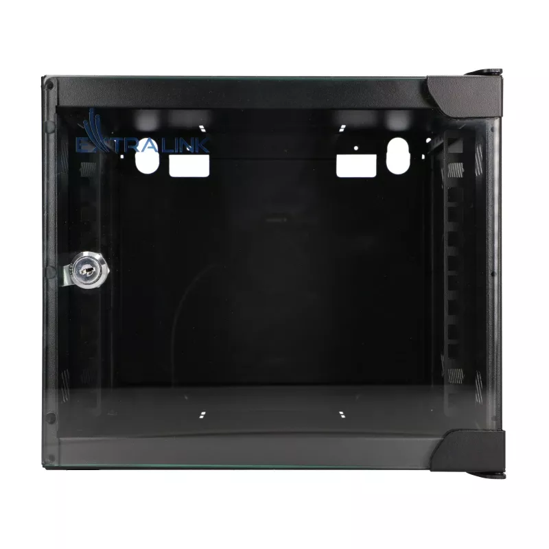 EXTRALINK LITE 4U 10 280X310 SEINALE KINNITATAV RACKIKAPP MUST