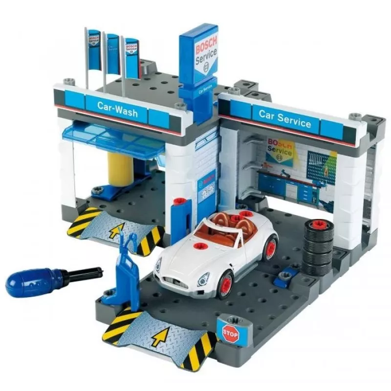 Bosch teenindusjaam autoga ja autopesulaga