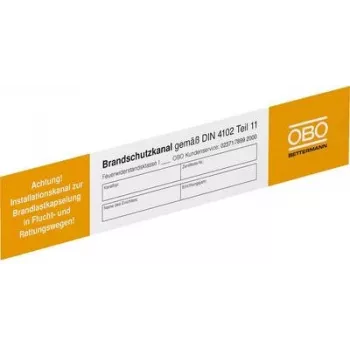 OBO Bettermann Elektrotehniline hoiatussilt (L x K) 250 mm x 43 mm 10 tk (7214734)