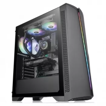 PC-korpus Thermaltake H350 TG RGB Midi Tower Must