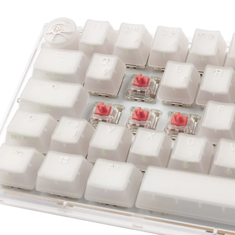 Ducky One 3 Aura Valge Mini mänguklaviatuur, RGB LED - MX-Silent-Red