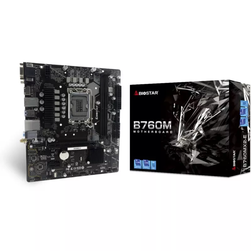 BIOSTAR B760MX2-E DDR5 Micro-ATX emaplaat
