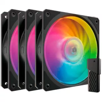 3 COOLER MASTER’i ventilaatori komplekt Mobius 120P ARGB