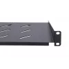 Rack shelf Extralink Extralink Shelf 1U 250mm Must 19 tolli