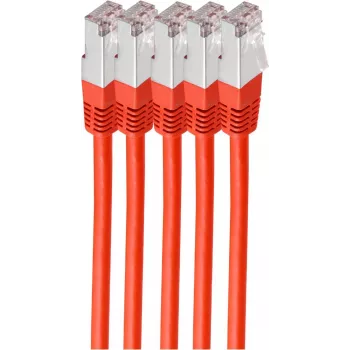 shiverpeaks BS75711-H0.25R-SET5 võrgukaabel punane 2 m Cat6 S/FTP (S-STP) (BS75711-H0.25R-SET5)