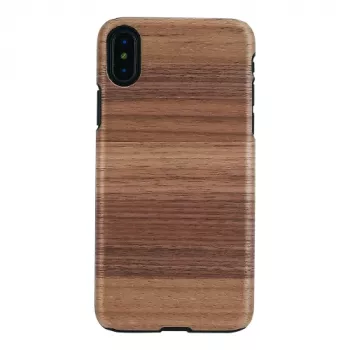 Man and wood telefoniümbris iPhone X/XS, Strato Must, kaitsev kõva kest
