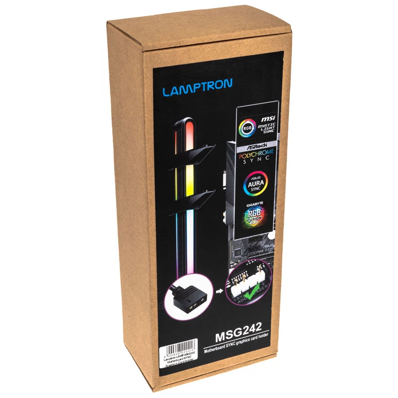 GPU tugiklamber Lamptron GPU Halter ARGB — must