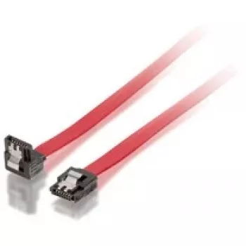 Equip SATA II kaabel, nurk, 0,5 m, SATA II, SATA 7-pin, isane/isane, punane