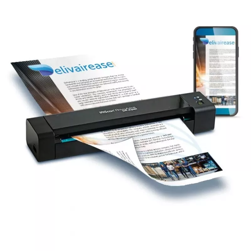 I.R.I.S. IRIScan Anywhere 6 WiFi Duplex Kaasaskantav skanner 1200 x 1200 DPI A4 Must