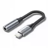 Heliadapter Vention Lightning 3,5 mm BMBHA, juhtmega Lightning-3,5 mm adapter 0,1 m kaabliga, hall