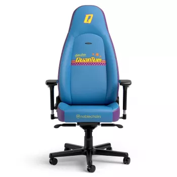 Mängutool noblechairs ICON Fallout Nuka‑Cola Quantum Edition — esmaklassiline PU-polster, ergonoomiline kõrge seljatoega disain