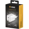 Seinakinnitusega USB-C laadija YENKEE G35D 2x18W Power Delivery 3.0 3A