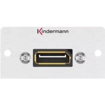 Kindermann Konnect 50 alu - Modulaarne Faceplate-Snap-In - DisplayPort