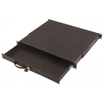 Klaviatuurisahtel dokumendihoidikuga Digitus DN-19 KEY-1U-SW