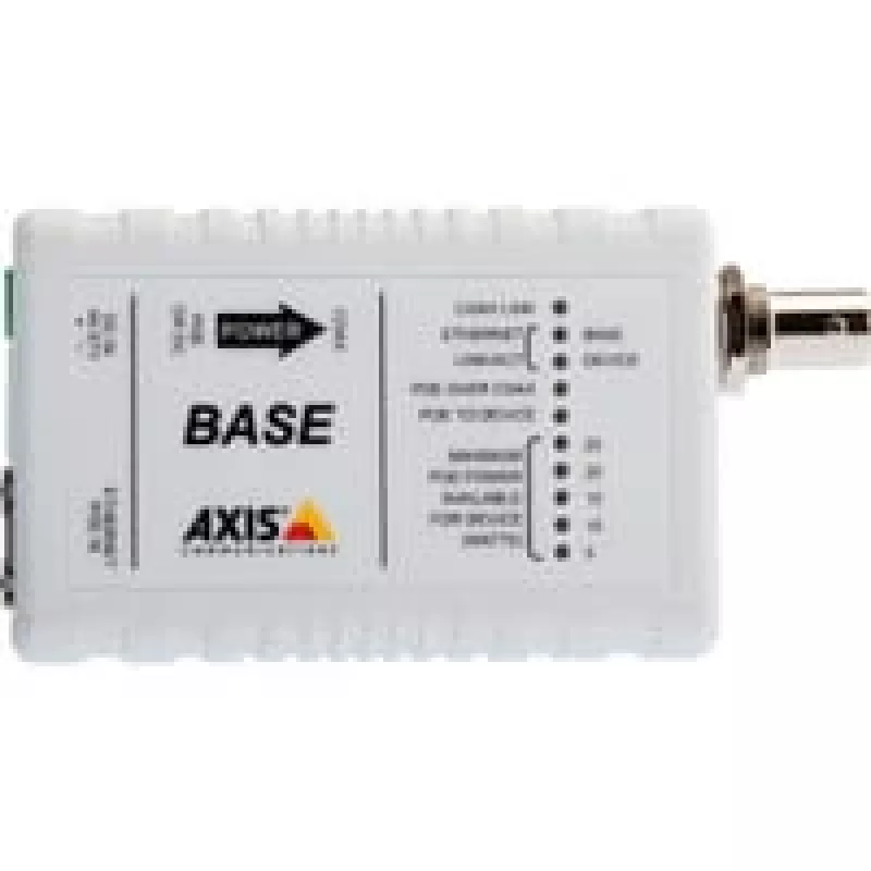 AXIS T8640 Ethernet Over Coax Adaptor PoE+ - Meediumikonverter - Ethernet, Fast Ethernet - 10Base-T, 100Base-TX - RJ-45 / BNC (2 tk komplekt) - AXIS P1346, P1346-E, P5534, P5534- jaoks