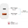 Alcasa PCA-W003W laadija mobiilseadmetele valge (PCA-W003W)