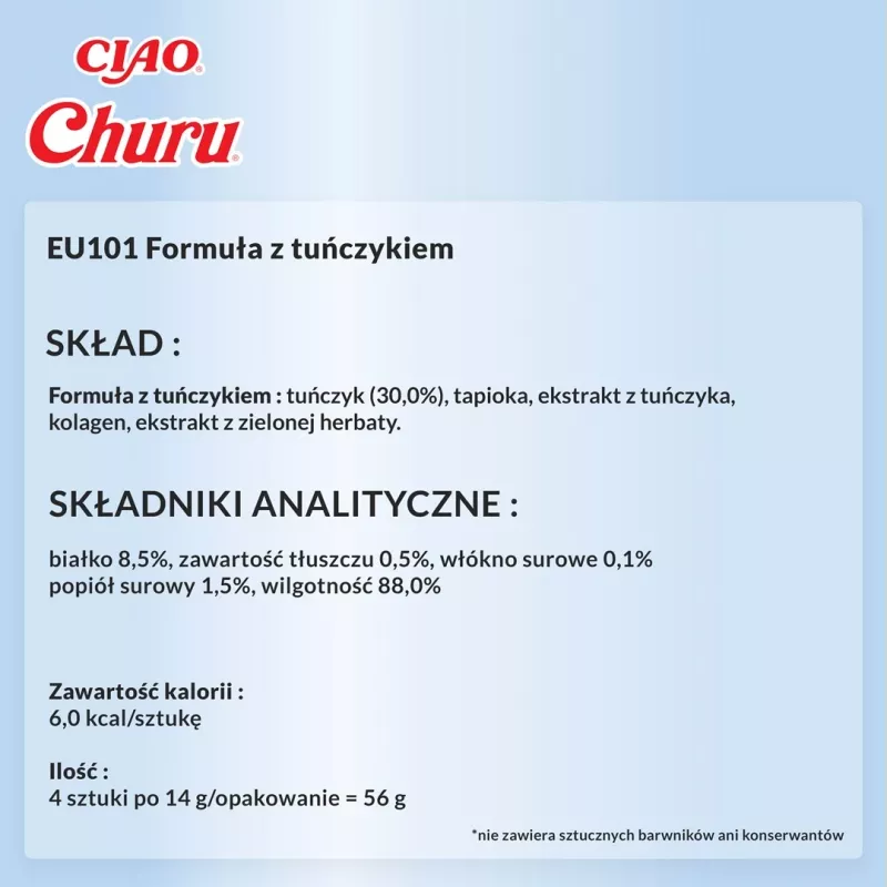 INABA Churu Tuna Recipe - kassimaiused - 4x14 g