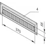 SCHROFF KAABLIKANALI PANEEL 4U 7021 - Rack-Accessory - 4 HE (20118797)