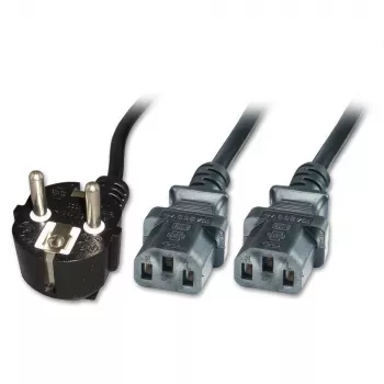 Microconnect PE011318 toitekaabel Must 1,8 m Toitepistik tüüp F 2 x C13 jaotur