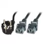 Microconnect PE011318 toitekaabel Must 1,8 m Toitepistik tüüp F 2 x C13 jaotur