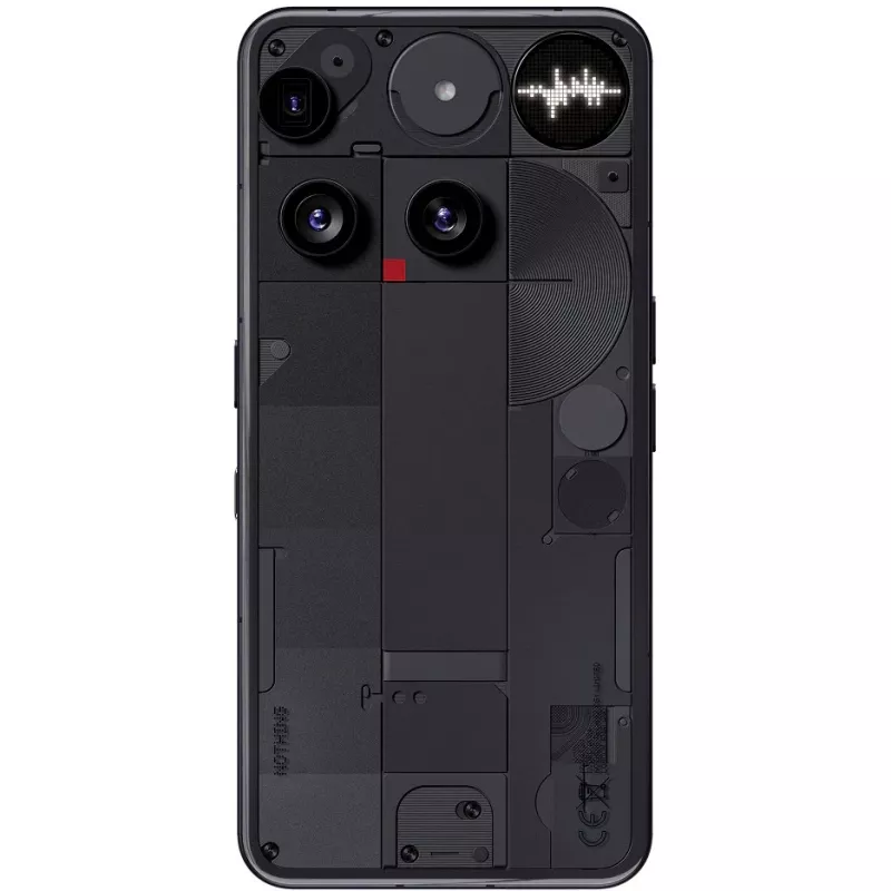 Nothing Phone (3) must - 5G nutitelefon - Dual-SIM - RAM 12 GB / sisemälu 256 GB - OLED-ekraan - 6.67 (A10000022)