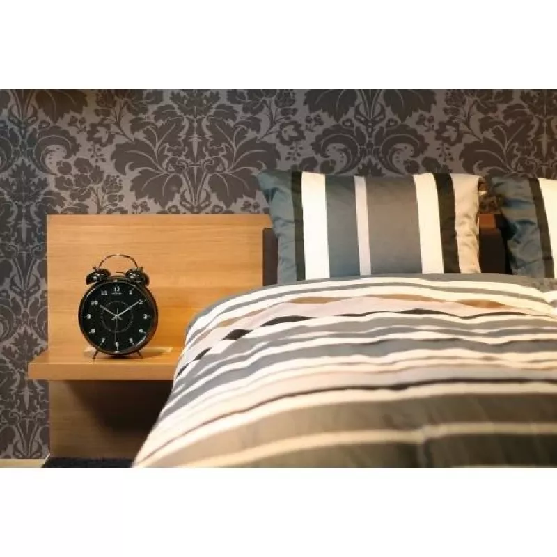 NeXtime klok 5113zw Wake Up Alarm, 23x30, Must/ Turqoise