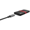 SSD Emtec 512 GB USB USB-C 3.2 Gen 1 must punane X200
