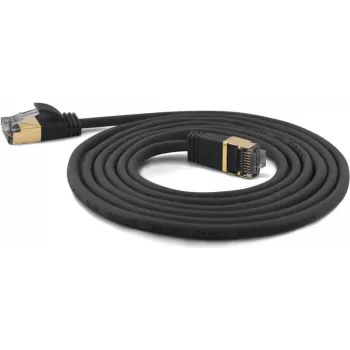 Wantec Extra-thin Cat.7 toorkaabel SSTP patch-kaabel - 25 m -Cat.7 toorkaabel - S/FTP (S-STP) - RJ-45 - RJ-45 - Must (7210)