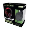 Mängupeakomplekt ESPERANZA BLACKBIRD, mikrofon, USB/Jack 3.5mm, must/punane