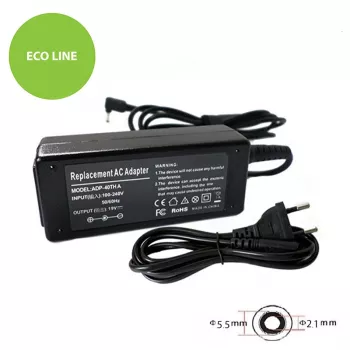 Sülearvuti laadija Acer 45W: 19V, 2,37A