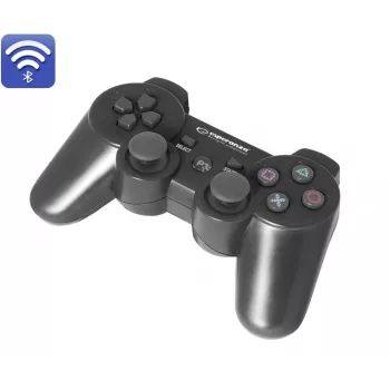 Esperanza EGG109K mängukontroller must Bluetooth-juhtkang Analoog PlayStation 3